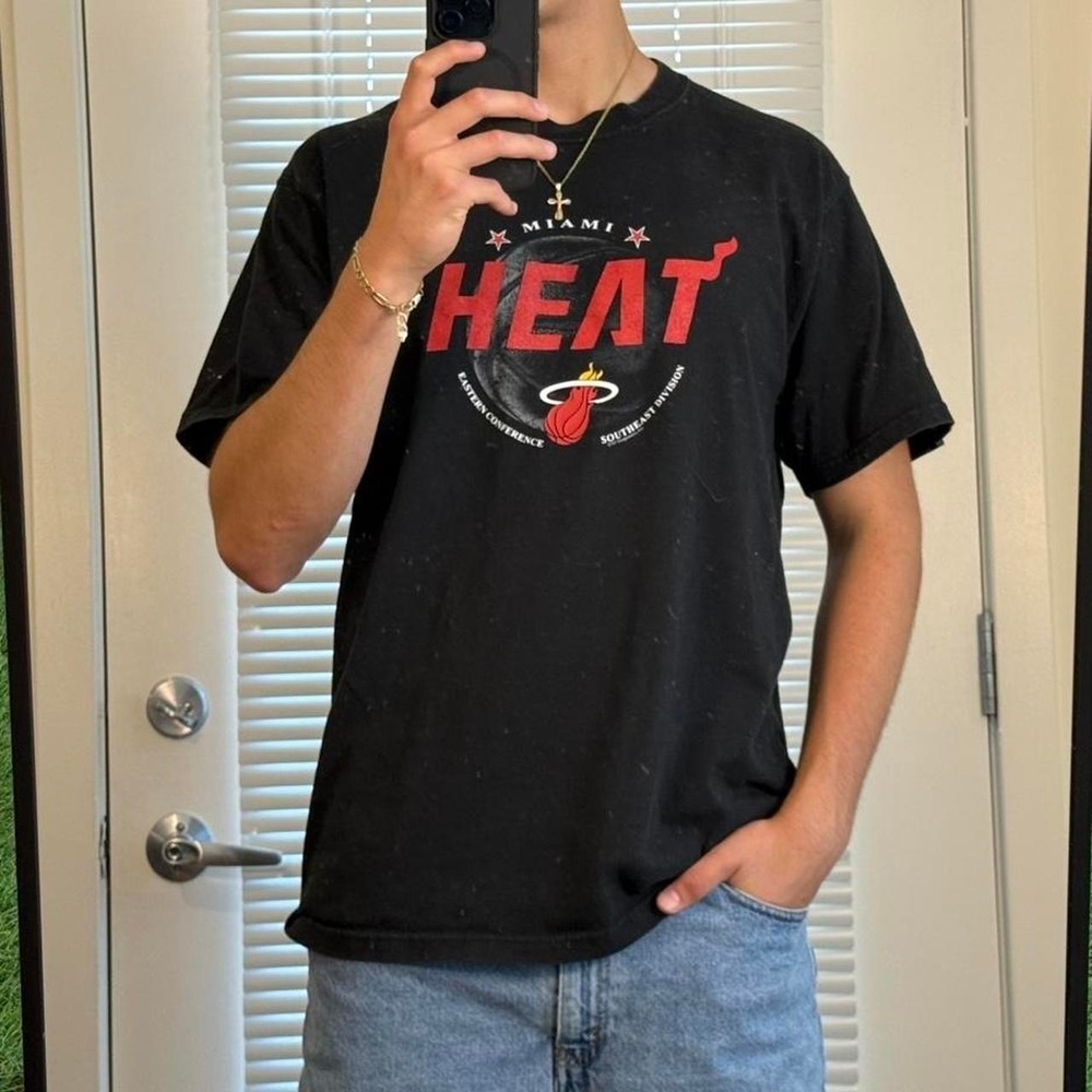 NBA Miami Heat black t-shirt large